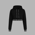 Blvck Cropped Pattern Hoodie