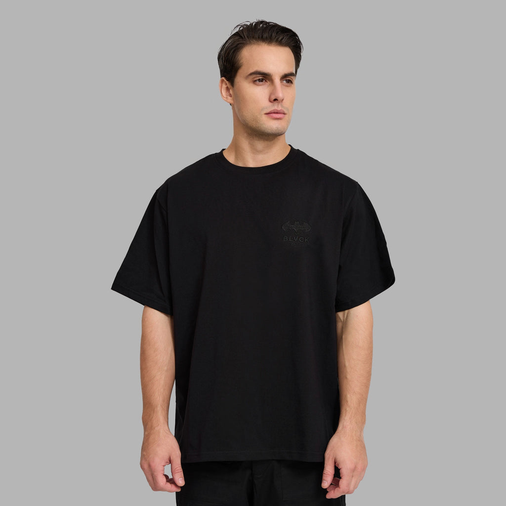 Batman x Blvck Japan Fusion Tee 'Charcoal'