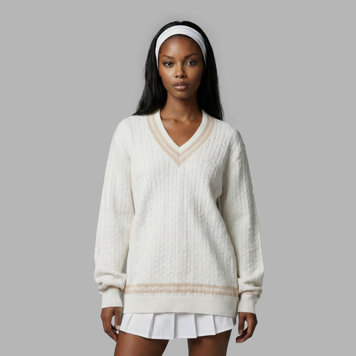 Blvck Knit V-Neck Sweater
