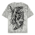 Think Twice - Oversized T-Shirt (Grey Bleached) 200GSM