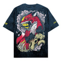 Zombie Fox (Black Petrol) - Oversized T-Shirt (200GSM)