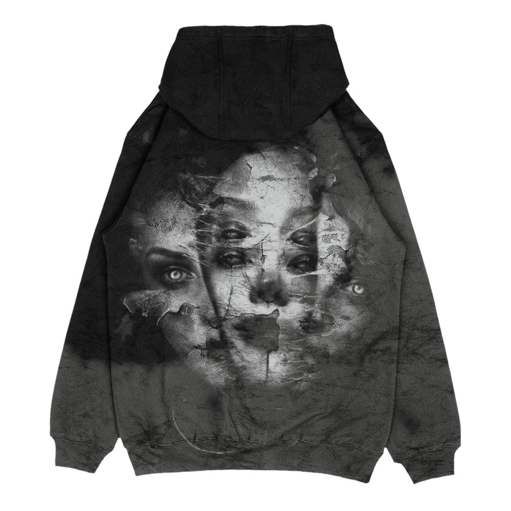 Trinity (Black) - Oversized Hoodie (350GSM)
