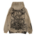 Gravewire (Beige) - Oversized Hoodie (350GSM)