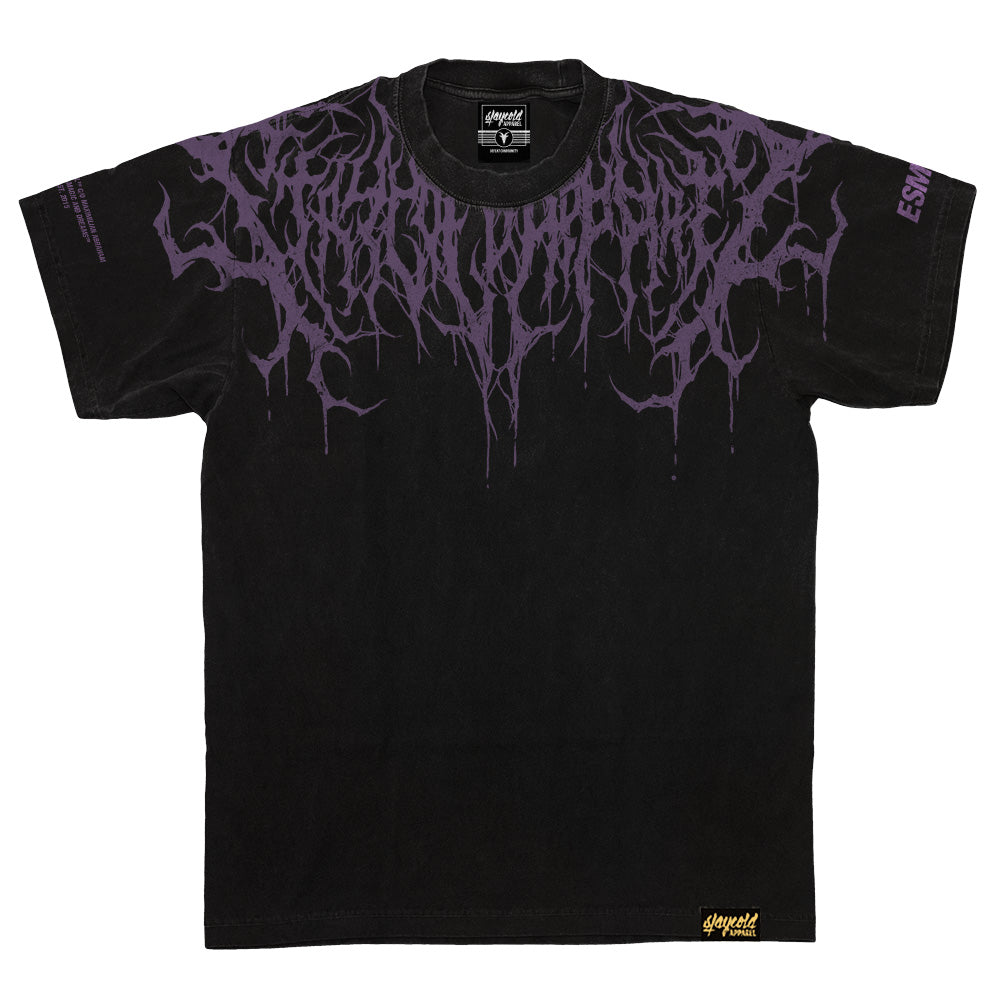 Reign Of Blood (Dark Purple) - Heavy Oversized T-Shirt (250GSM)