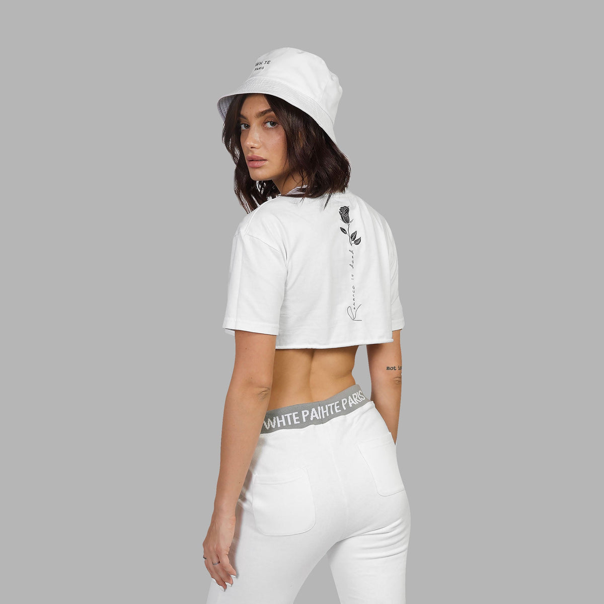 Whte Oversize Romance Tee