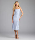 Chic Masterpiece Low Back Lace Midi Dress