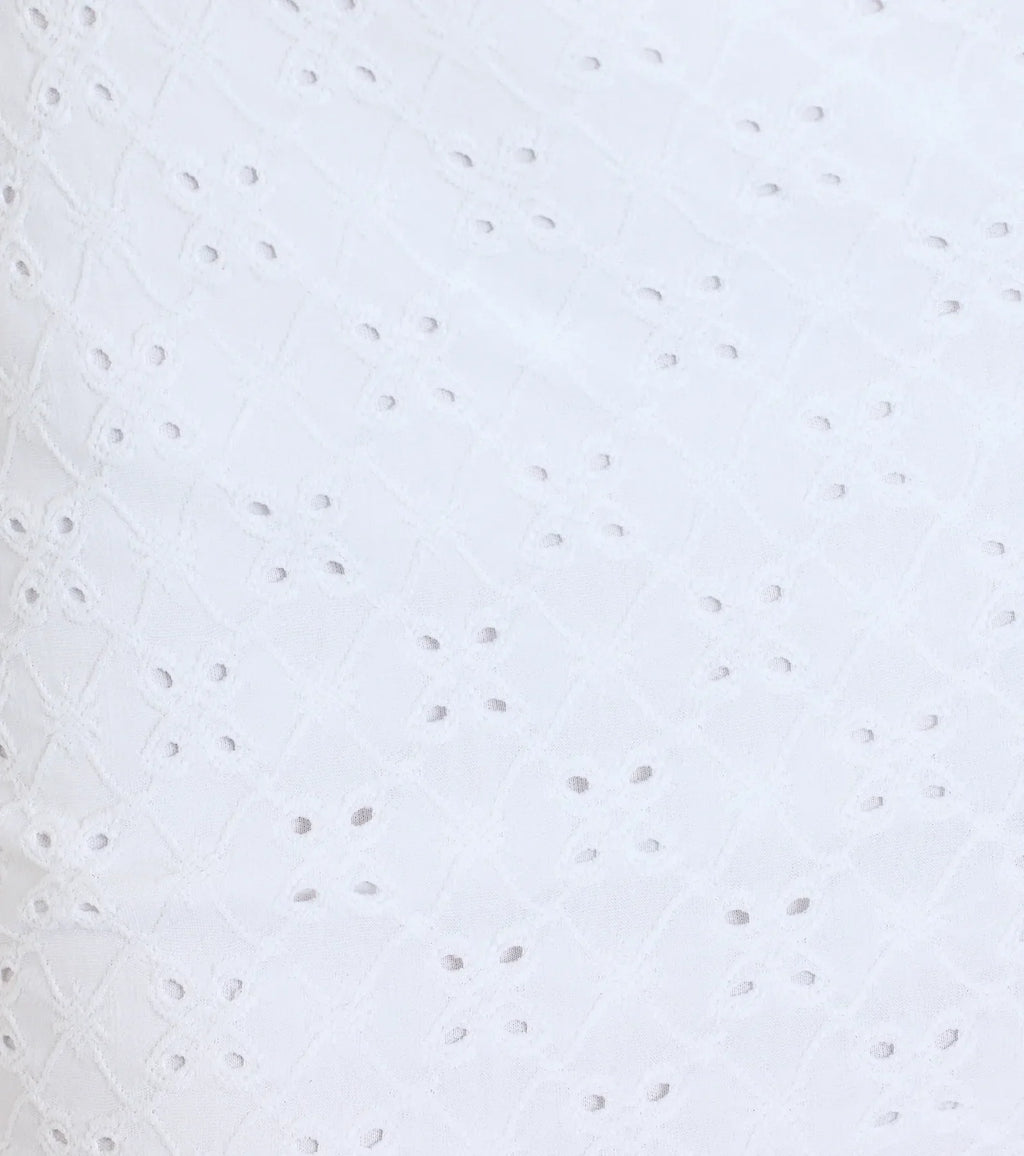 Summer Love Eyelet Knit Mini Dress