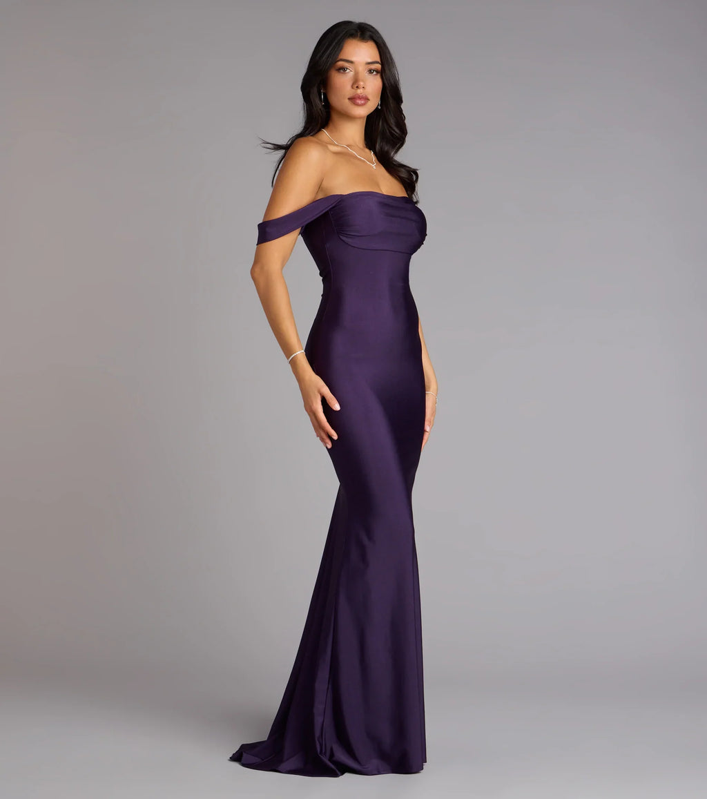 Maylah Off-The-Shoulder Mermaid Dress
