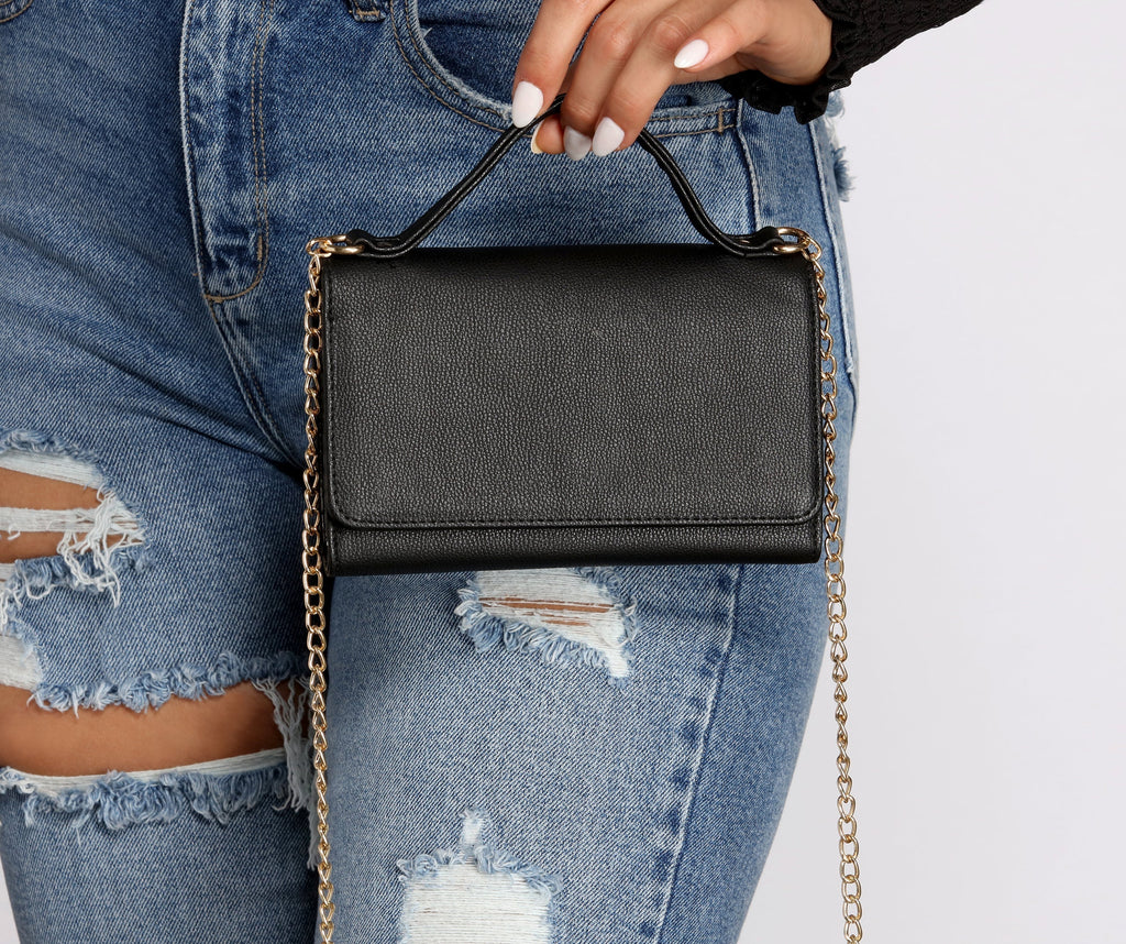 Top Handle Wallet Cross Body Purse