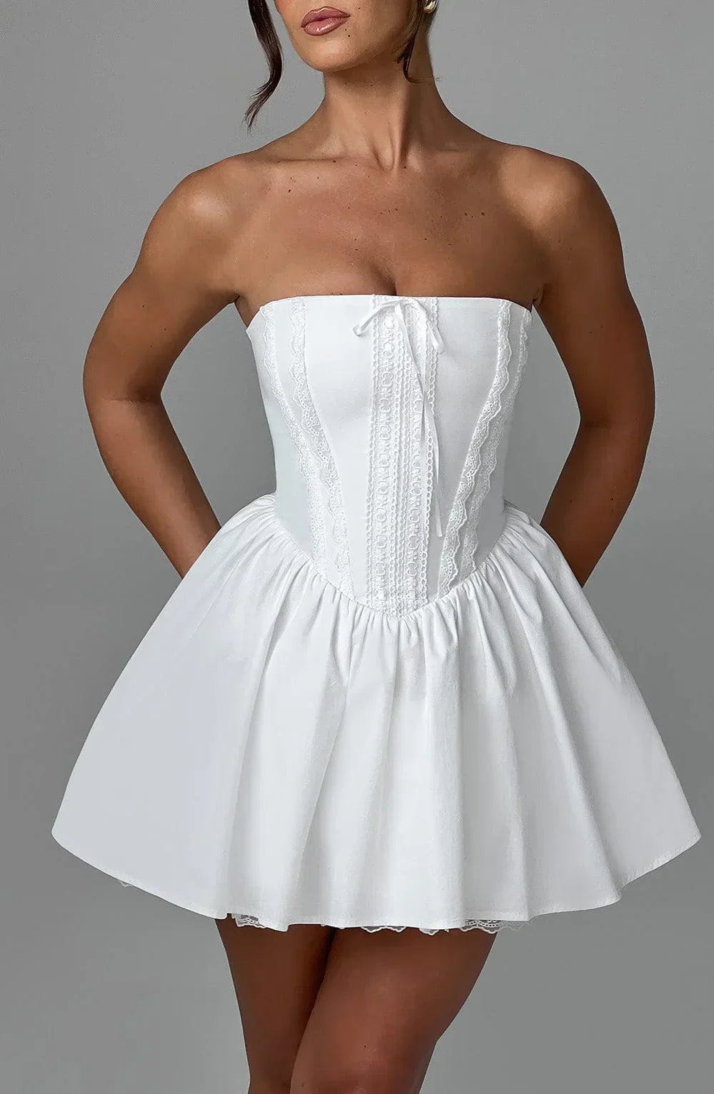 Evie Mini Dress - Ivory
