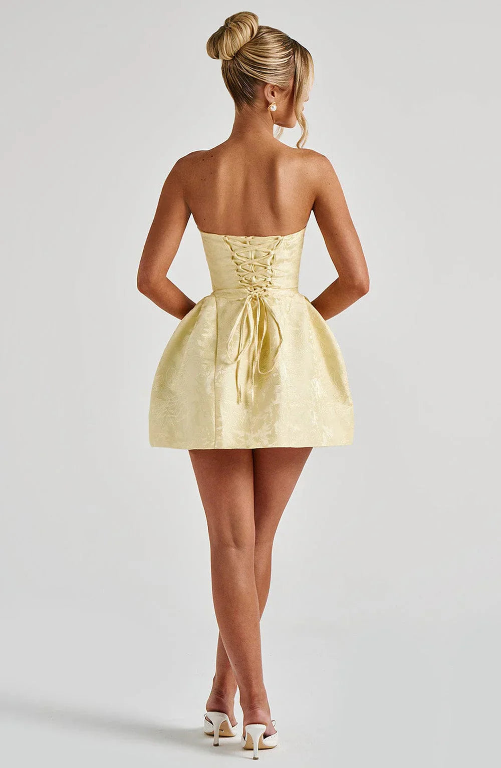 Elenora Mini Dress - Lemon
