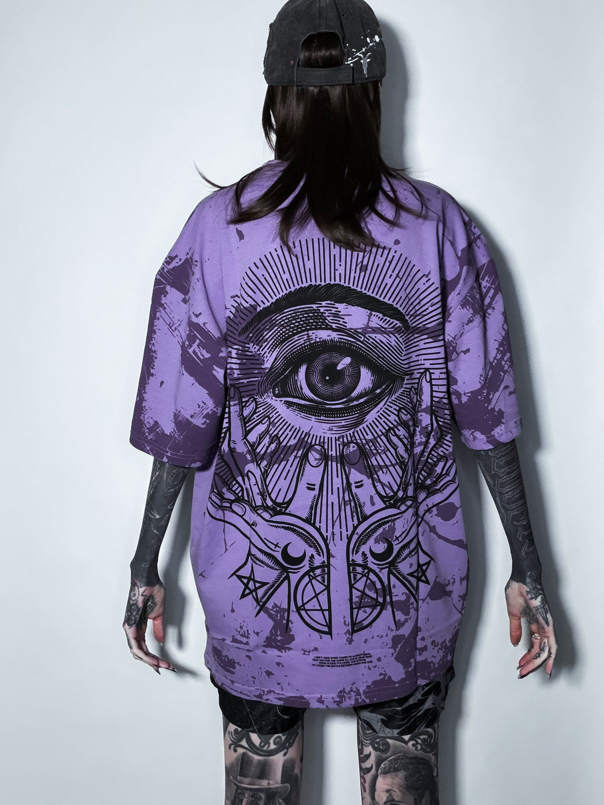 All Seeing Eye (Purple) - Oversized T-Shirt (200GSM)