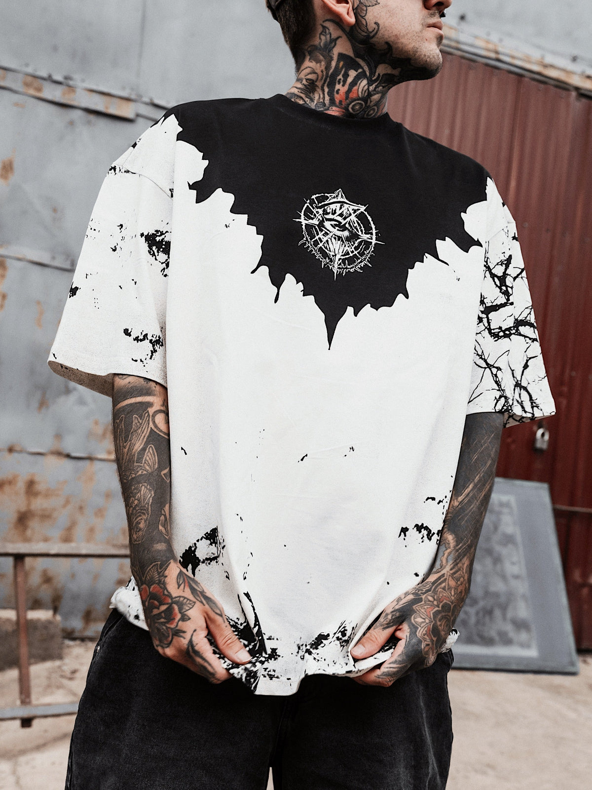 Attitude (Half Half) - Oversized T-Shirt (200GSM)