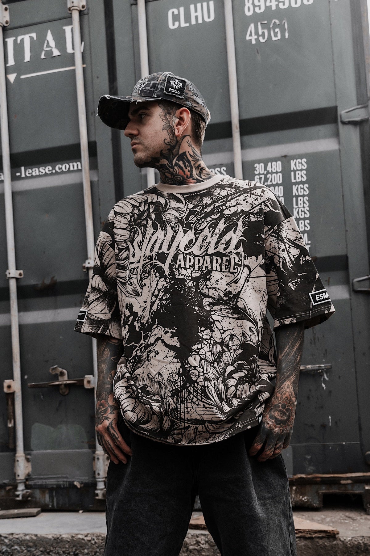 Bloomwound (Allover) - Heavy Oversized T-Shirt (250GSM)