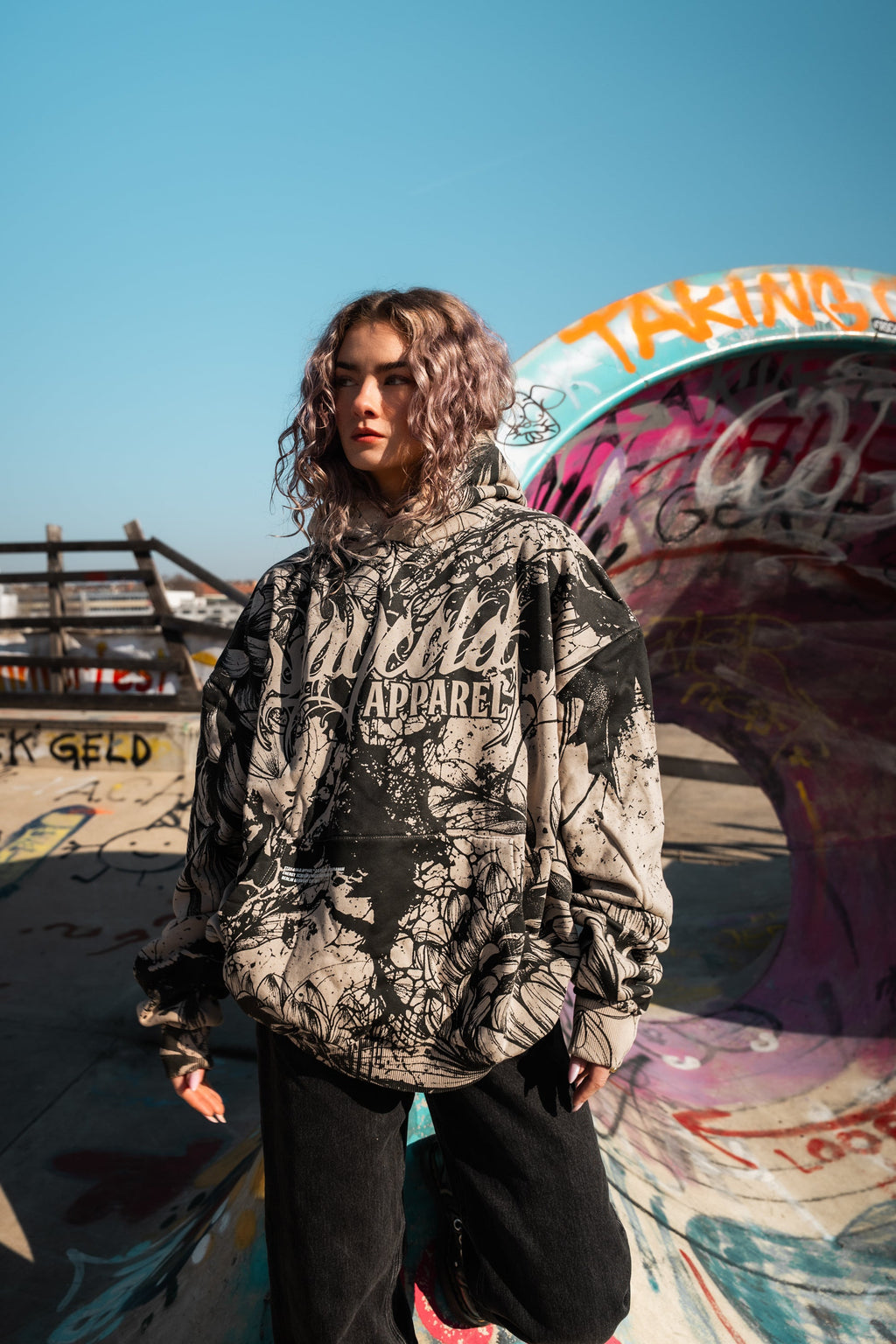 Bloomwound (Allover) - Oversized Hoodie (350GSM)