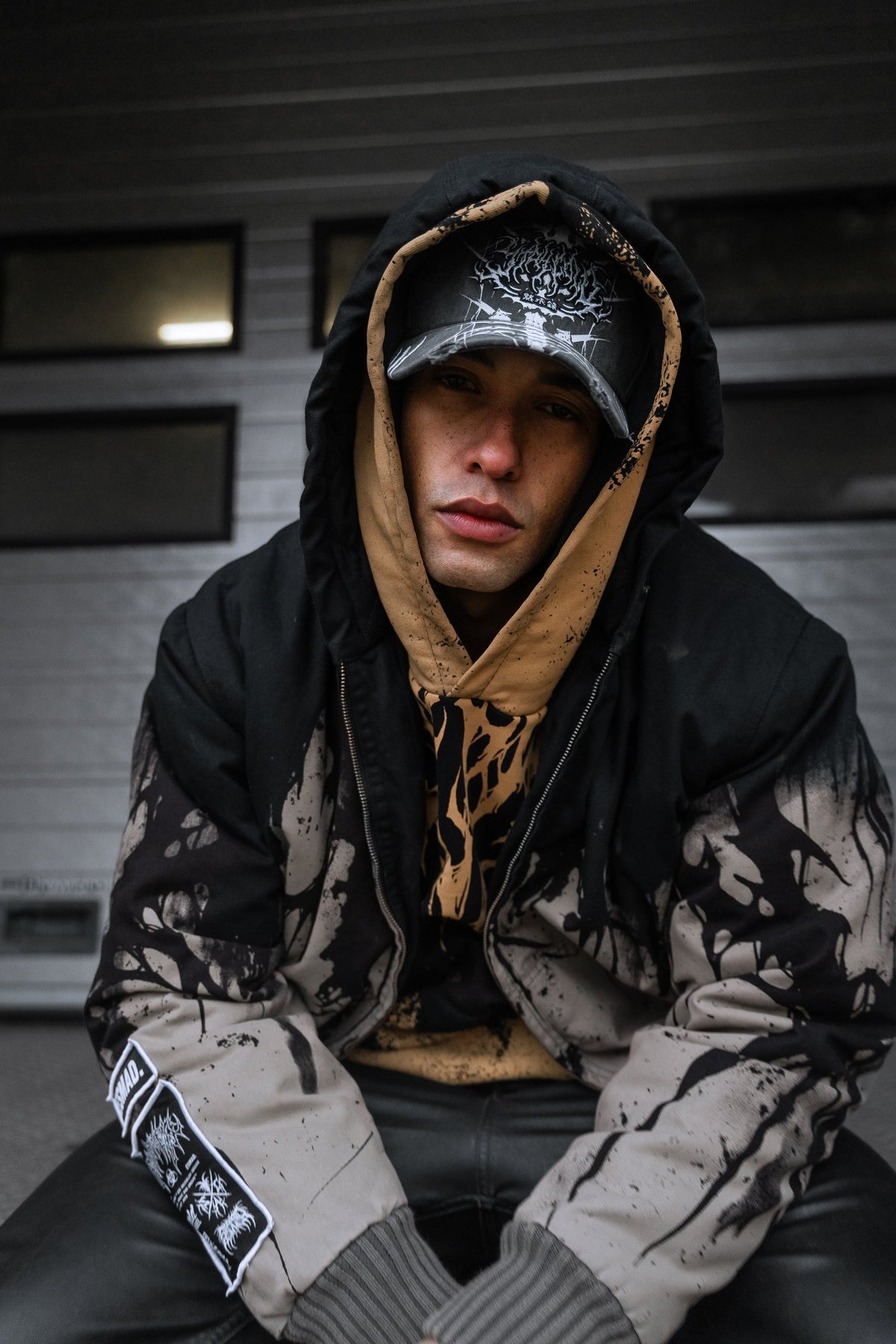 Bone Forge (Half Half) - Workwear Jacket (350GSM)