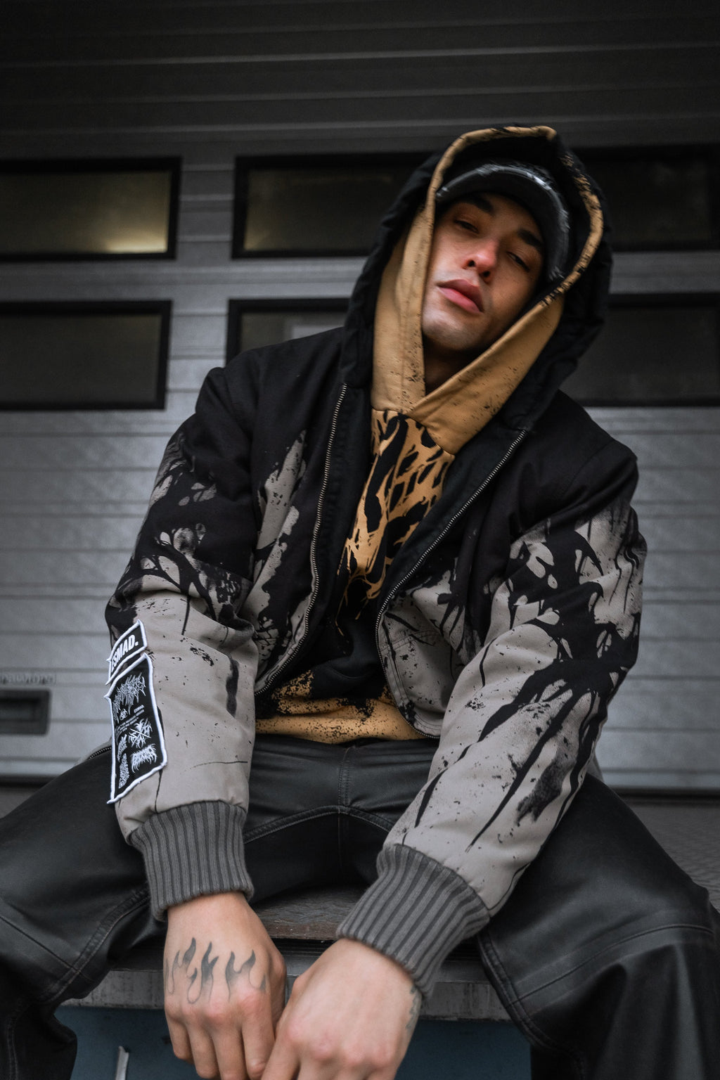Bone Forge (Half Half) - Workwear Jacket (350GSM)