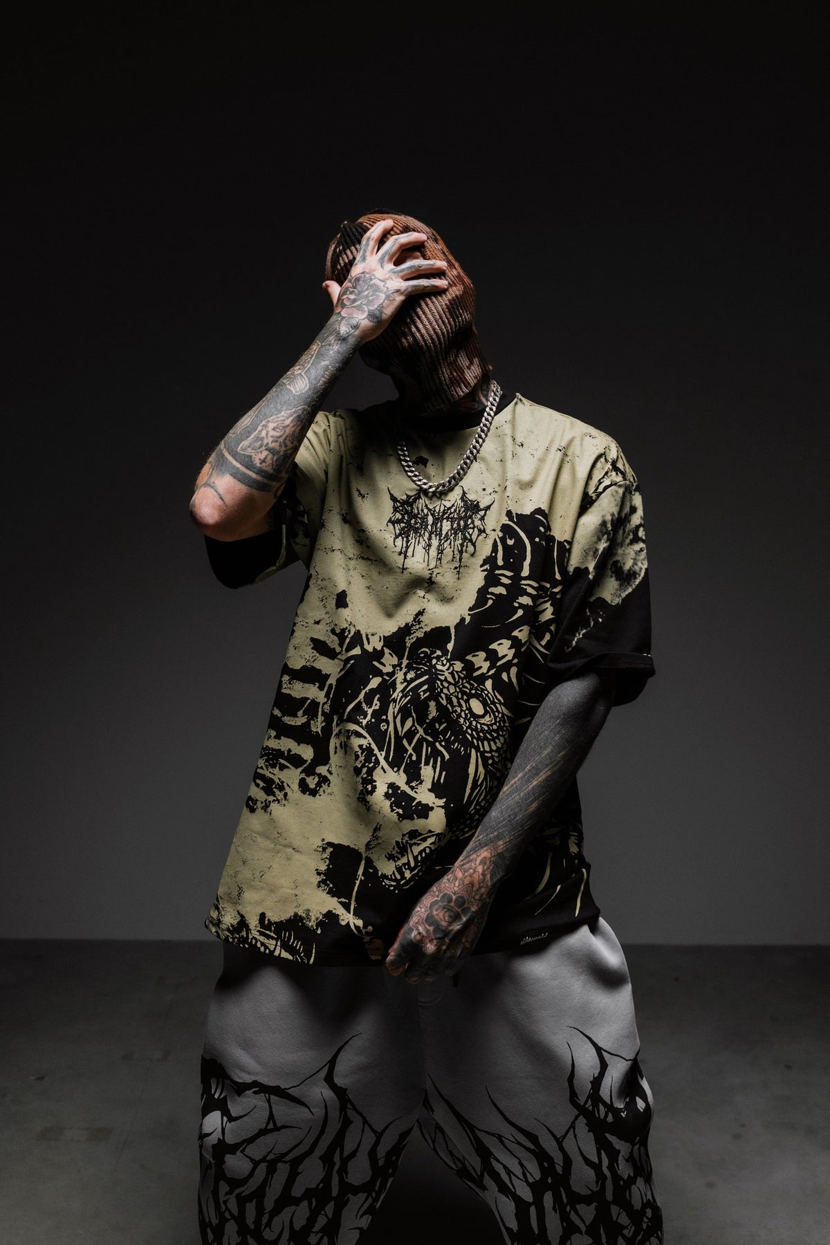 Bonesmoker (Black) - Oversized T-Shirt (200GSM)