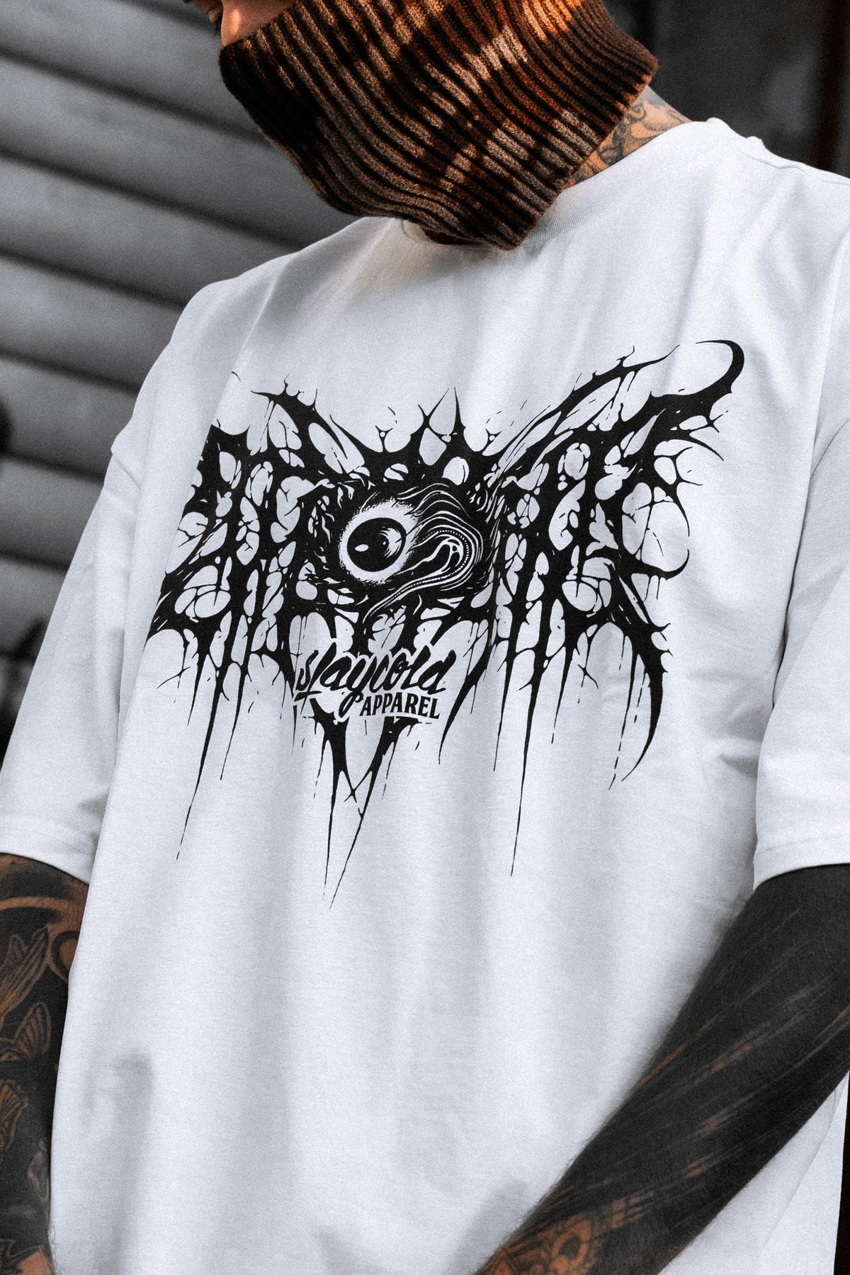 Crown of Madness (White) - Oversized T-Shirt (200GSM)