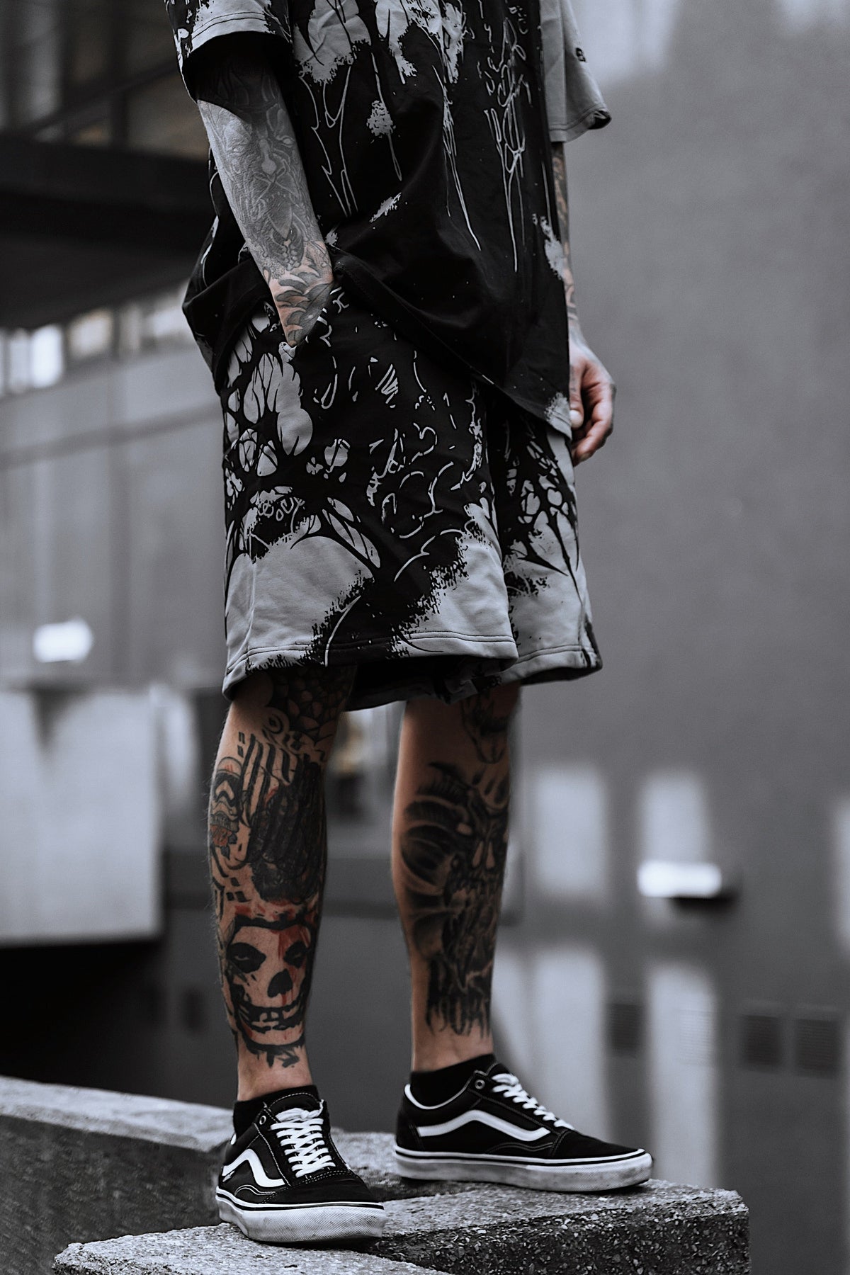 Daggerwave (Grey Dye) - Prime Shorts (350GSM)
