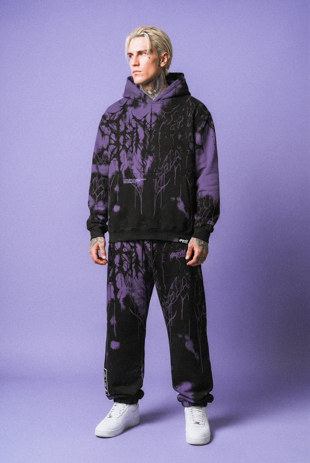 Daggerwave (Purple) - Oversized Hoodie (350GSM)