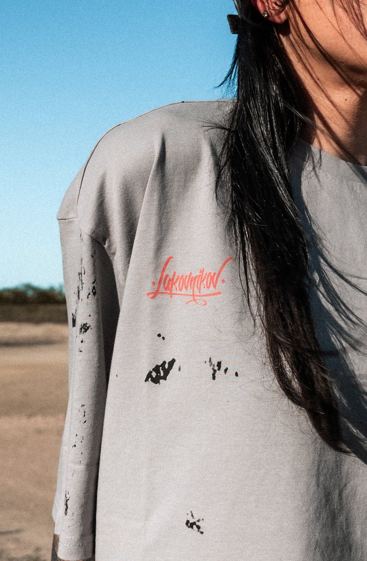 Dead Bloom (Dirty Grey) - Oversized T-Shirt (200GSM)