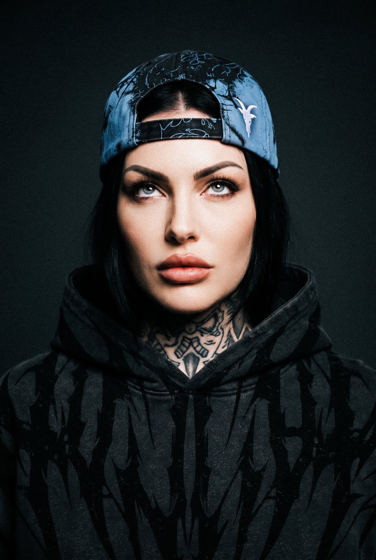 Frozen Veins (Blue) - Distressed Baseball Cap