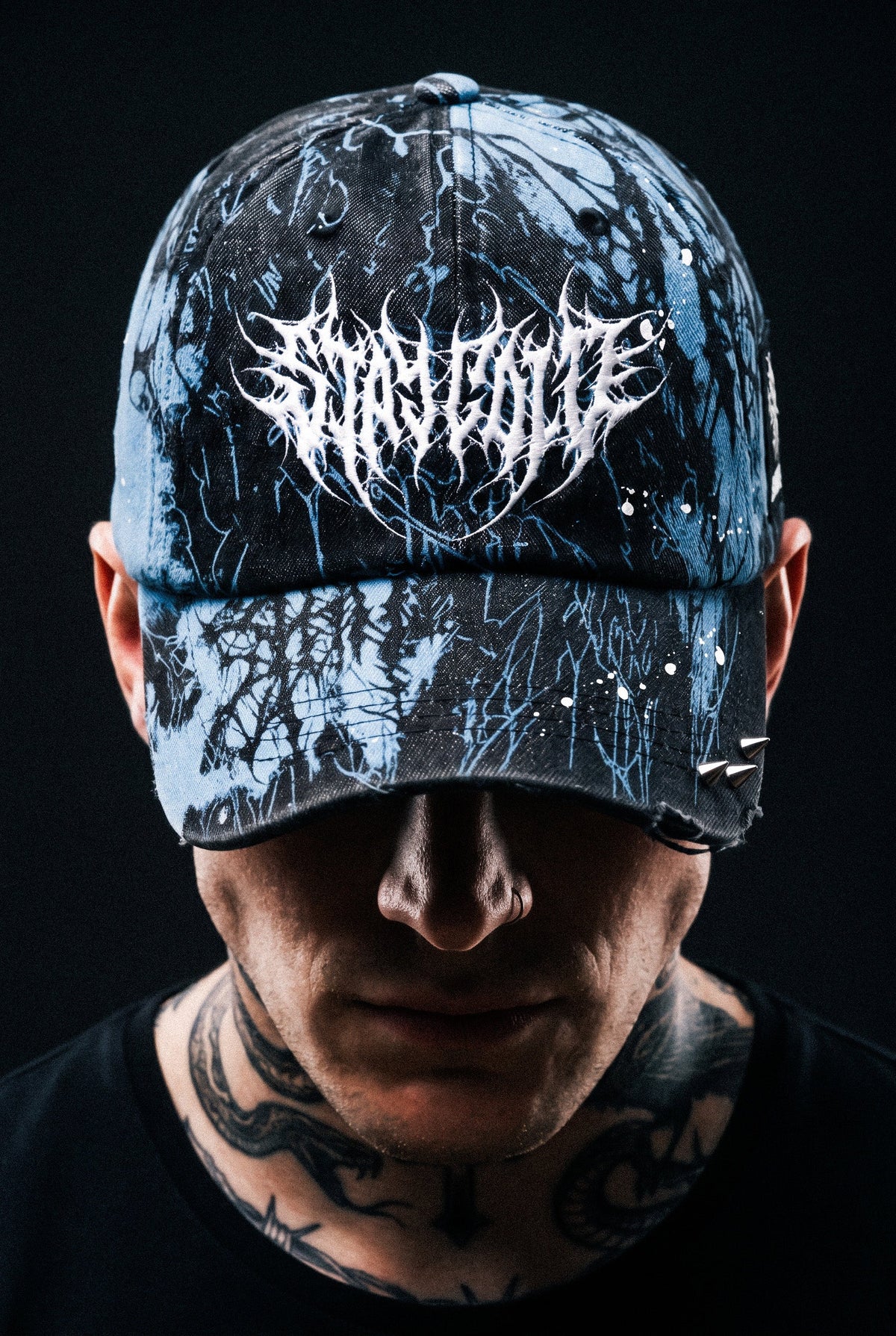 Frozen Veins (Blue) - Distressed Baseball Cap