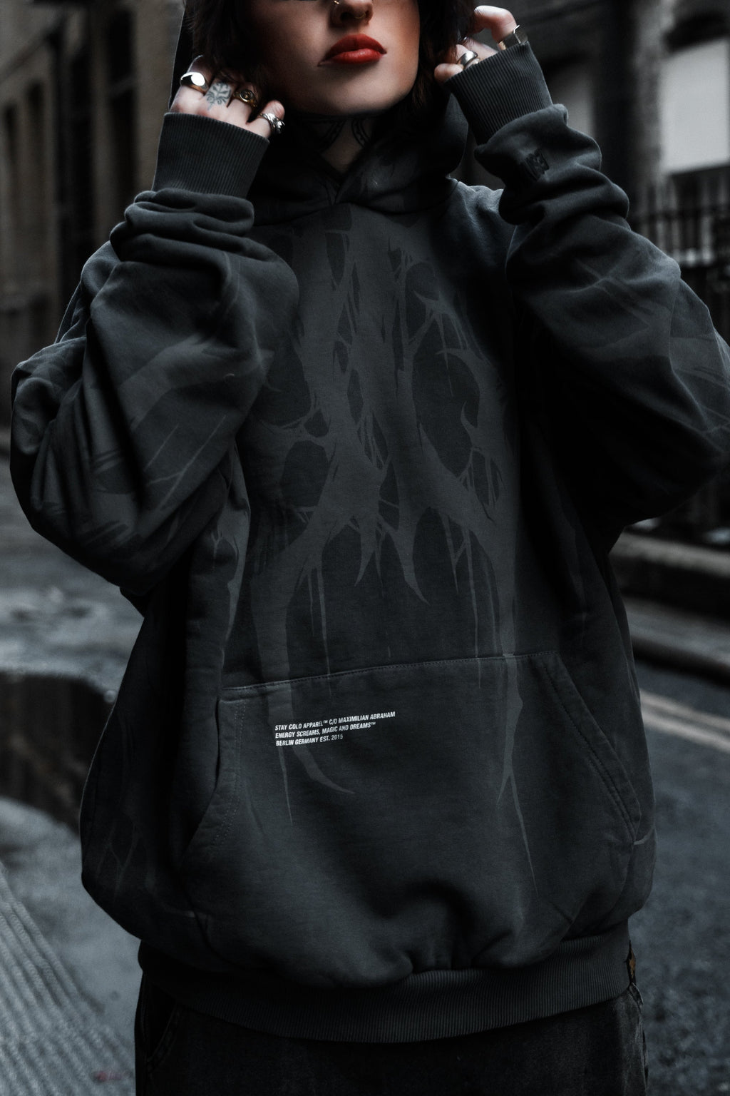 Grimfall - Heavy Oversized Hoodie (Acid Washed) 400GSM