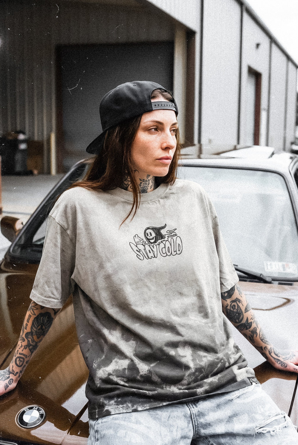 Haunt Trip (Sand Gradient) - Oversized T-Shirt (200GSM)