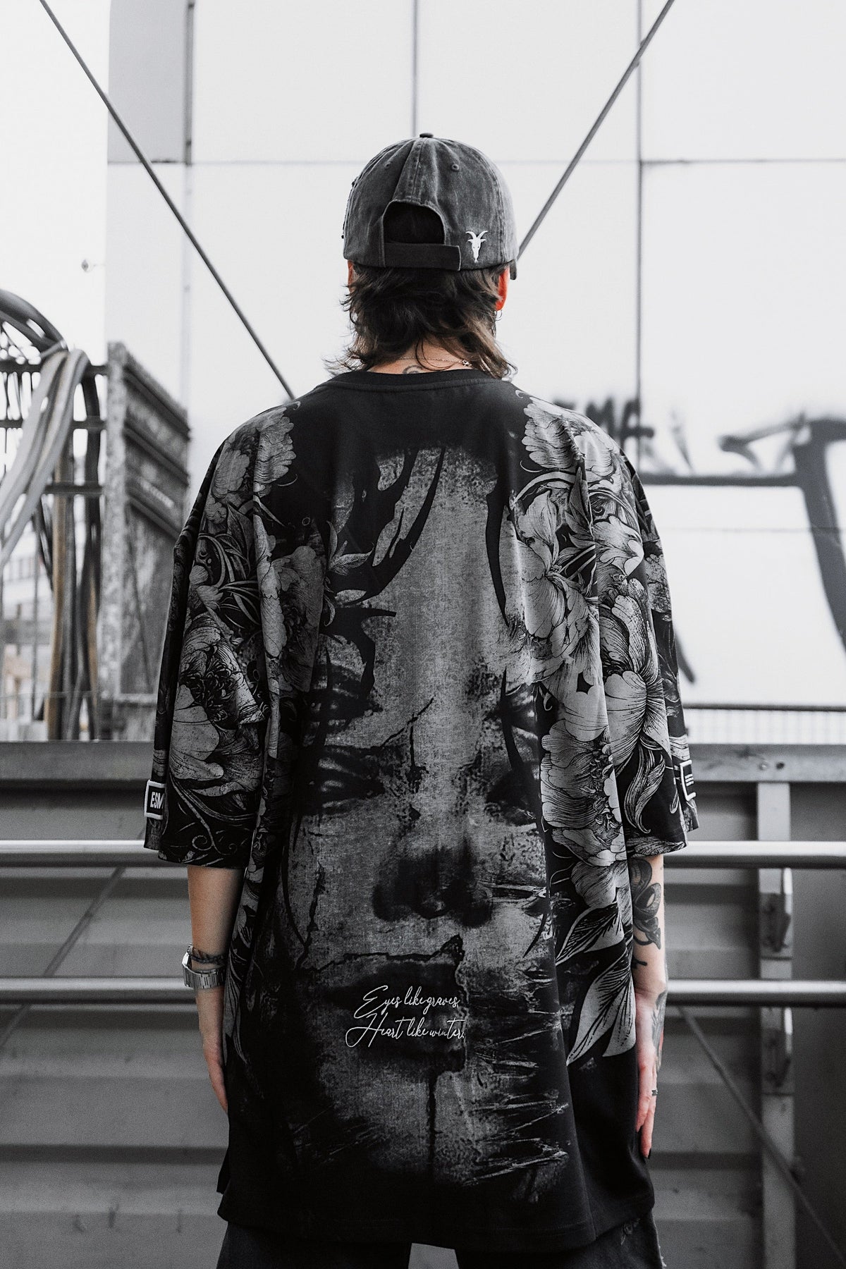 Heart Like Winter (Allover) - Heavy Oversized T-Shirt (250GSM)