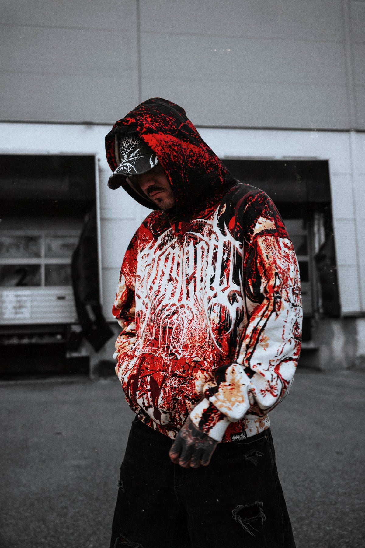 Immortal Bloodline (Allover) - Heavy Oversized Hoodie (400GSM)
