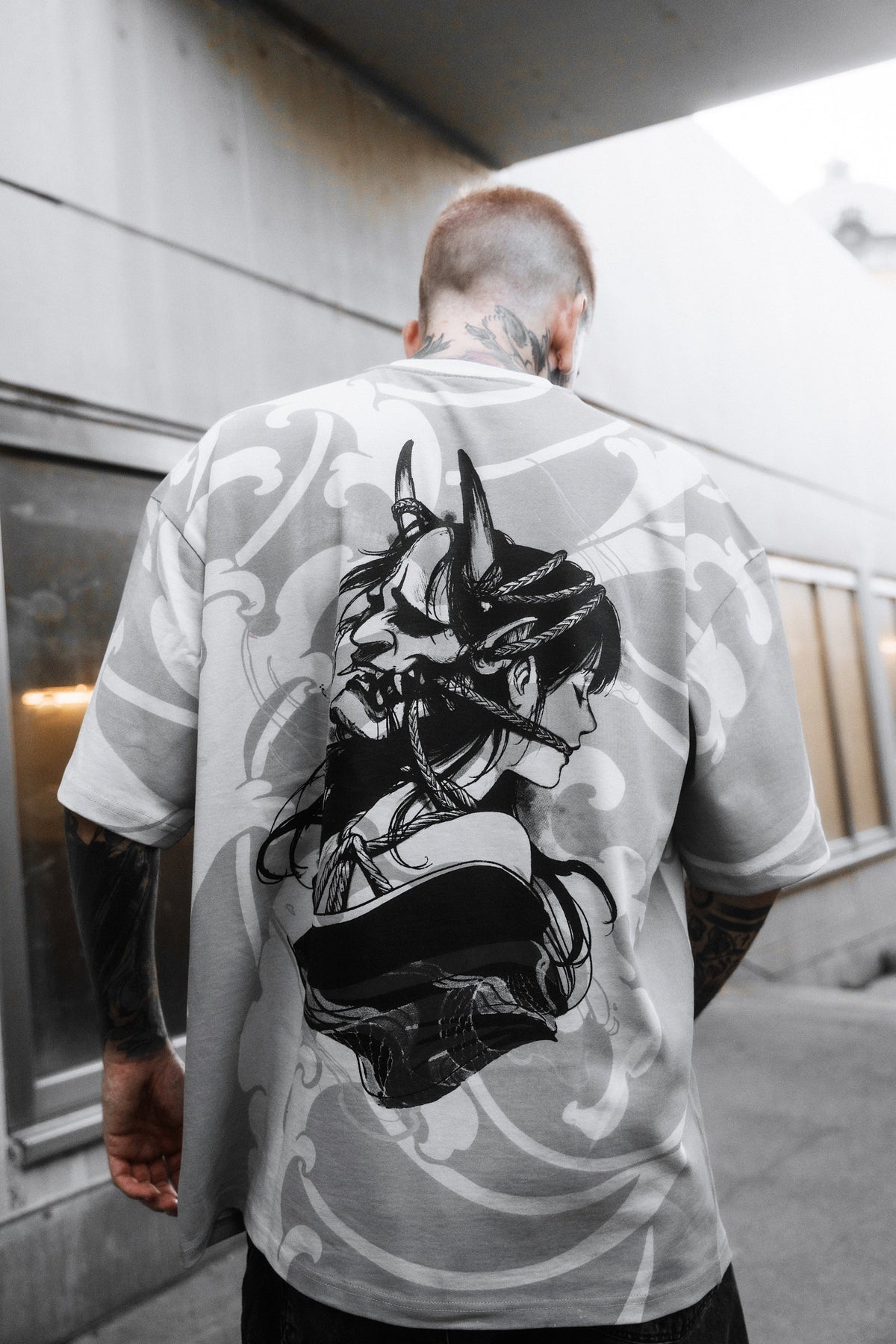 Kuronami Oniro (Dirty White) - Oversized T-Shirt (200GSM)