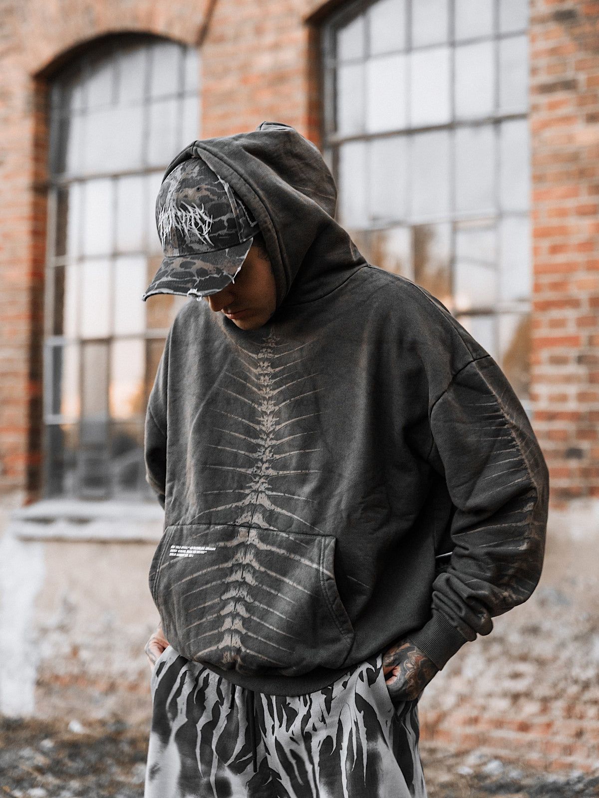 Lineage Of Dusk (Dirty) - Heavy Oversized Hoodie (400GSM)