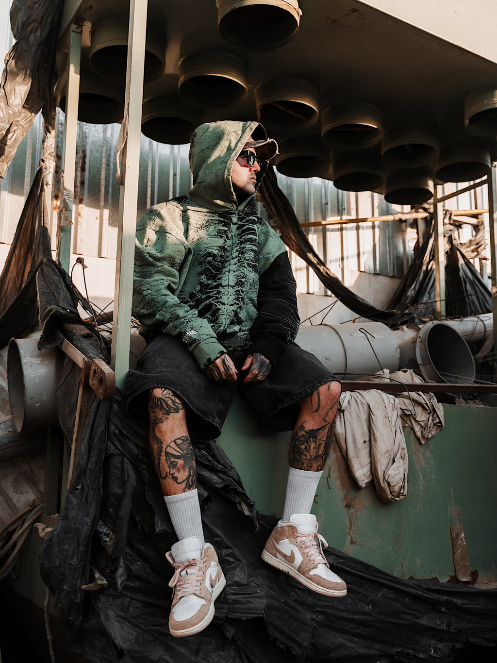 Lineage Of Dusk (Menthol) - Heavy Oversized Hoodie (400GSM)