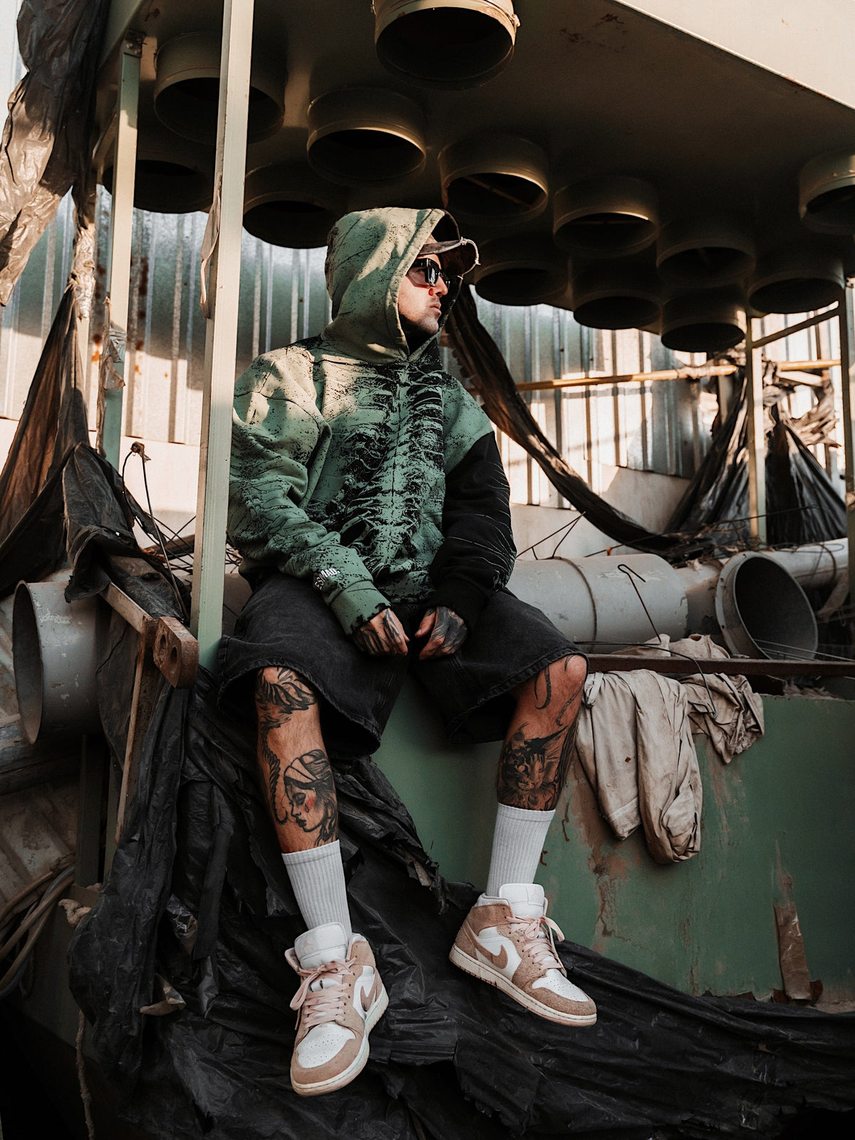 Lineage Of Dusk (Menthol) - Heavy Oversized Hoodie (400GSM)