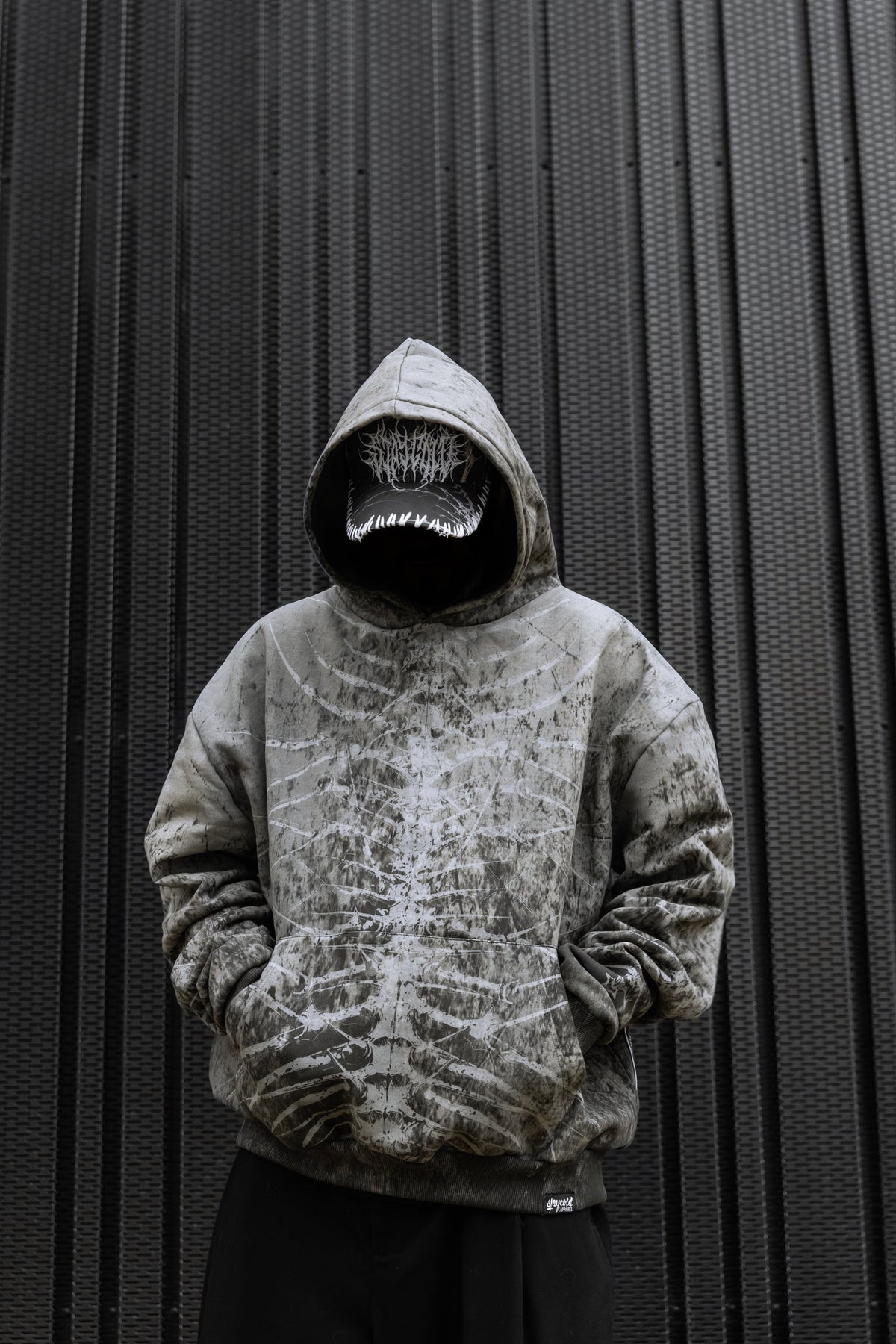 Lineage Of Dusk - Heavy Oversized Hoodie (Sand Grunge) 400GSM