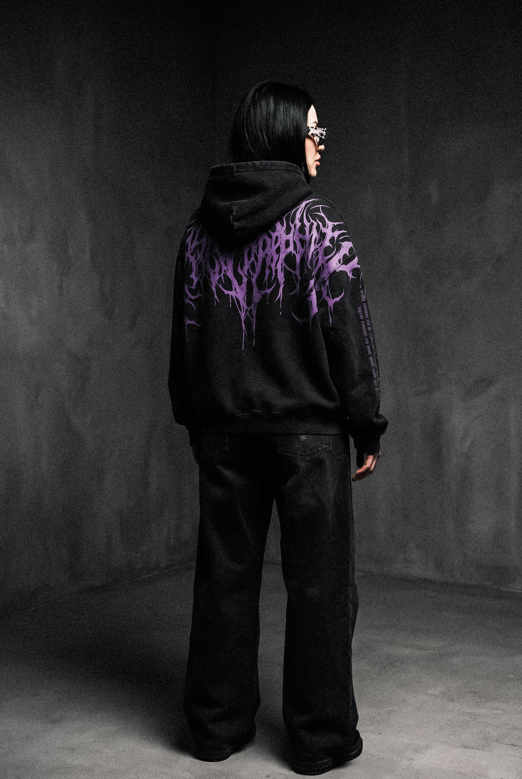 Reign Of Blood (Dark Purple) - Heavy Oversized Hoodie (400GSM)