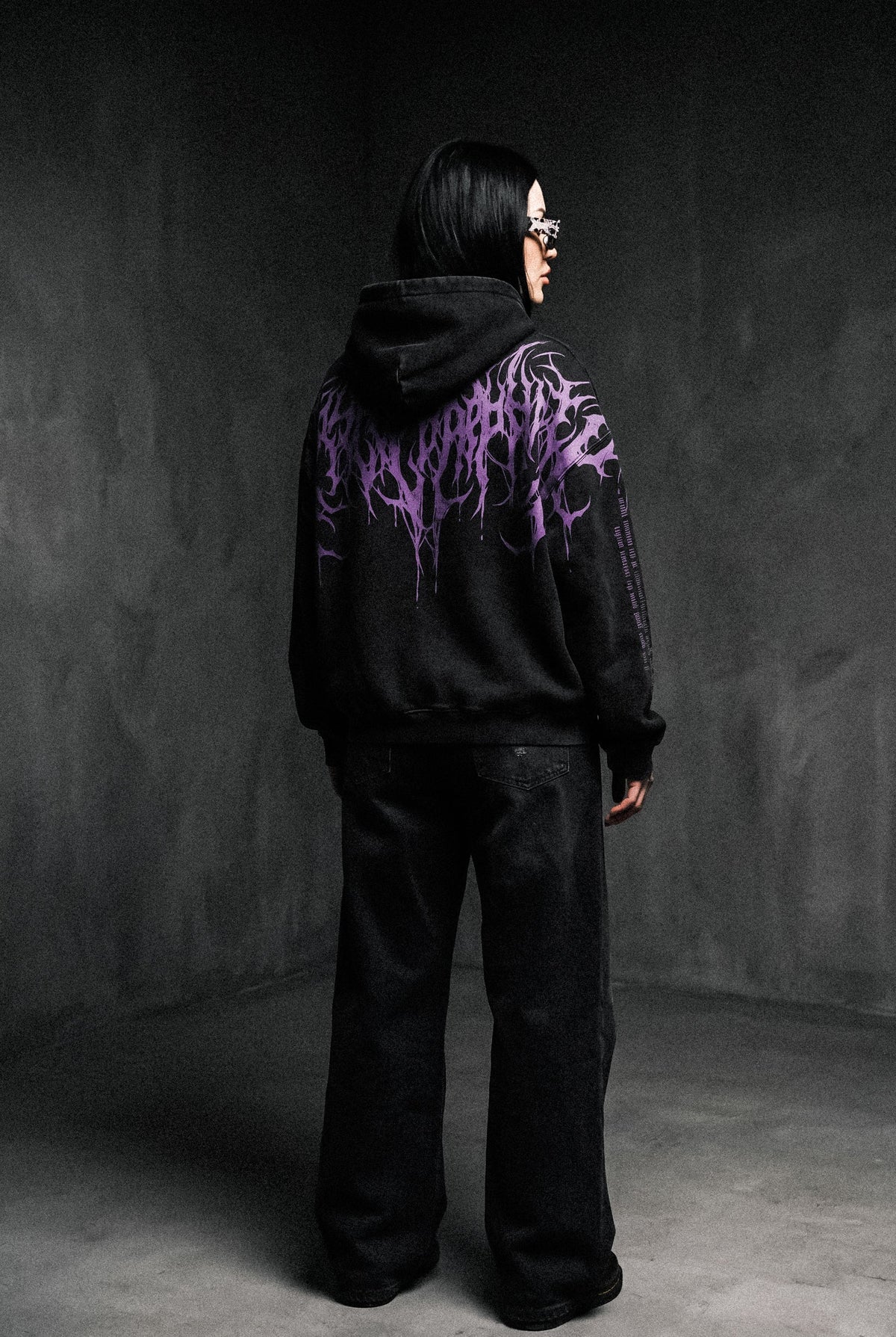 Reign Of Blood (Dark Purple) - Heavy Oversized Hoodie (400GSM)