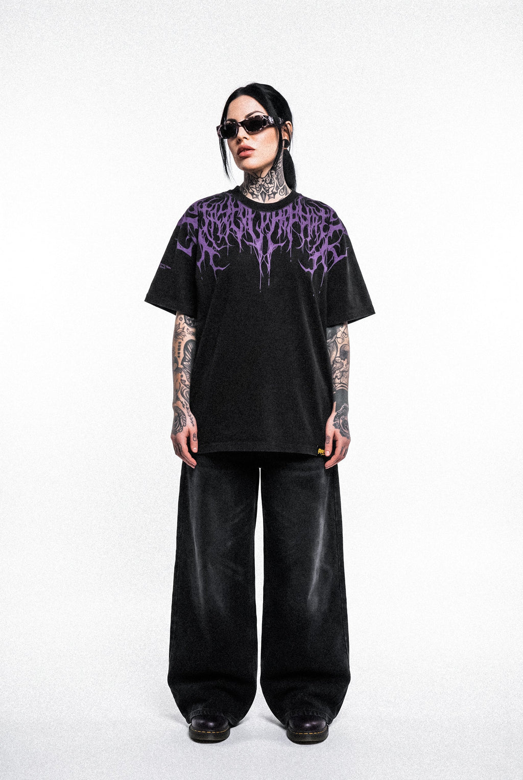 Reign Of Blood (Dark Purple) - Heavy Oversized T-Shirt (250GSM)