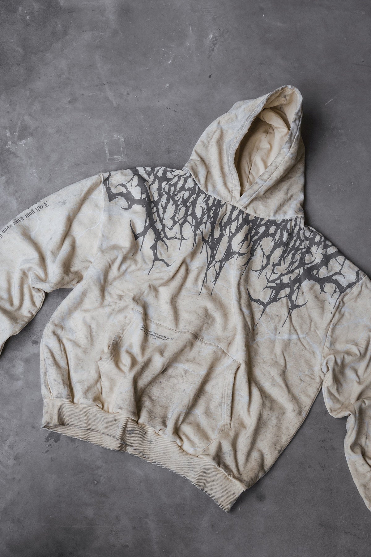 Reign Of Blood (Sand) - Heavy Oversized Hoodie (400GSM)