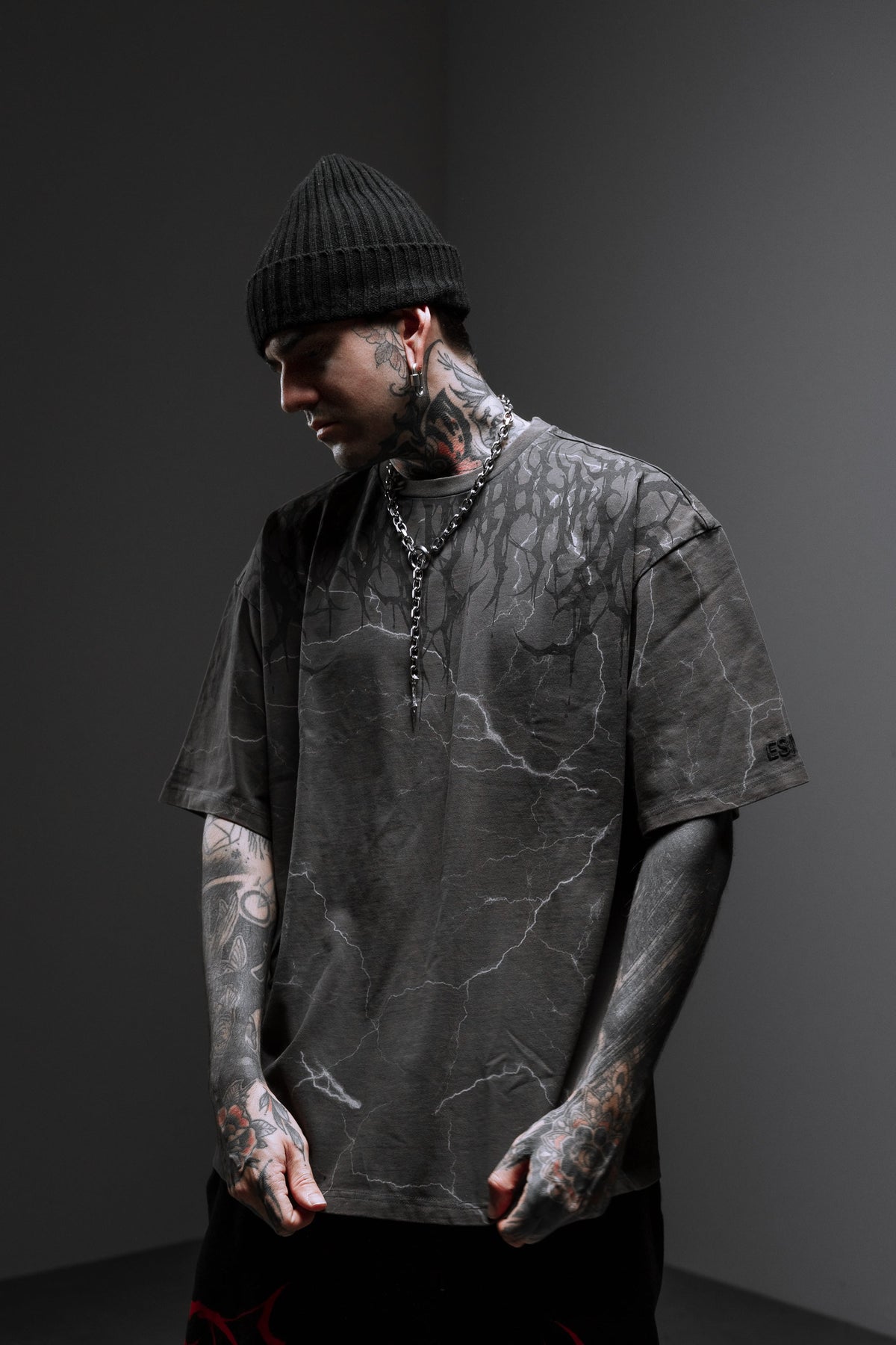 Reign Of Blood (Acid Washed Storm) - Heavy Oversized T-Shirt 250GSM
