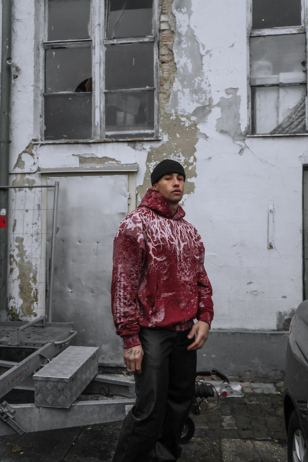 Reign Of Blood (Rusty Red) - Oversized Hoodie (350GSM)