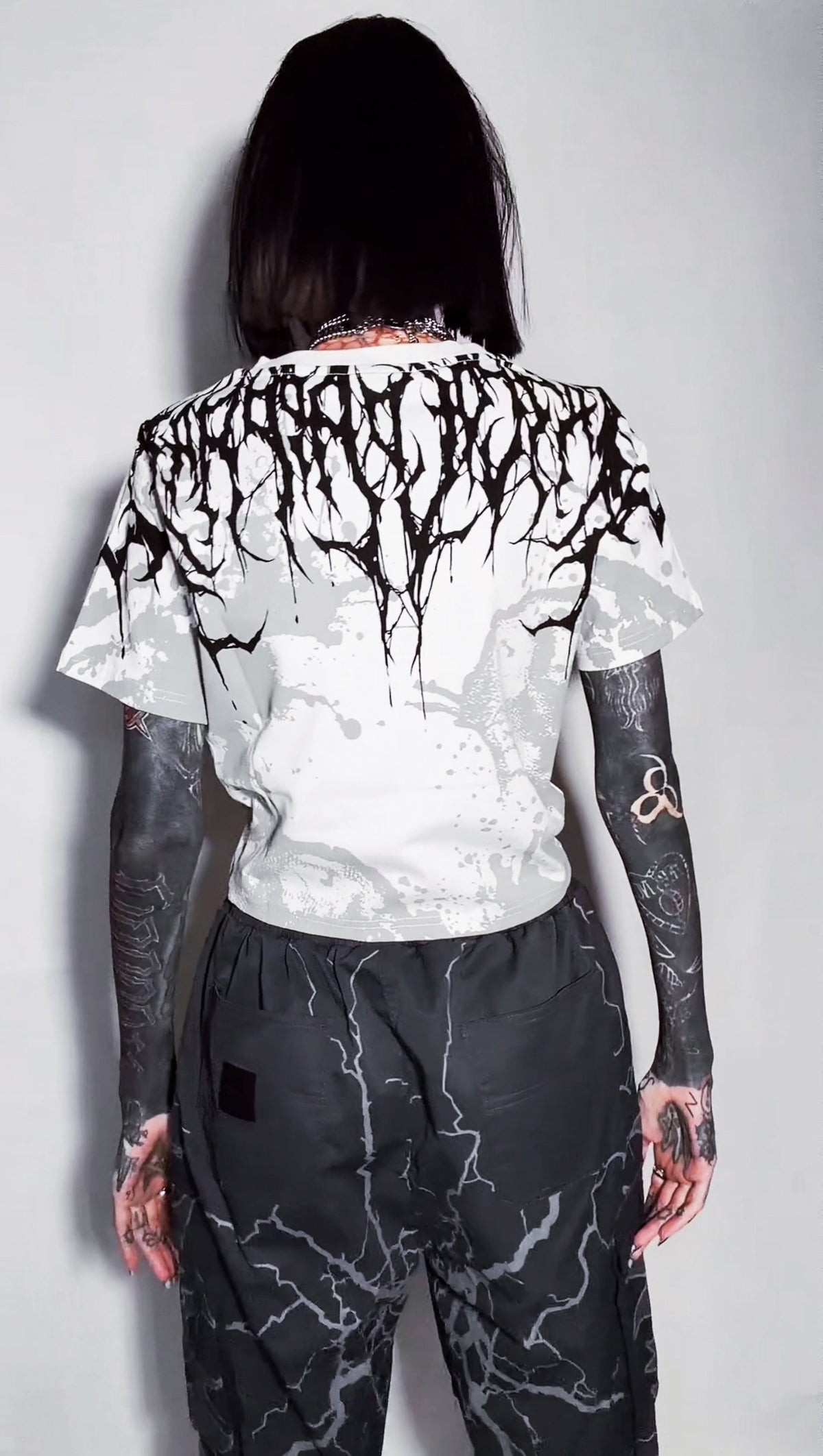 Reign Of Blood (White) - Crop T-Shirt (200GSM)