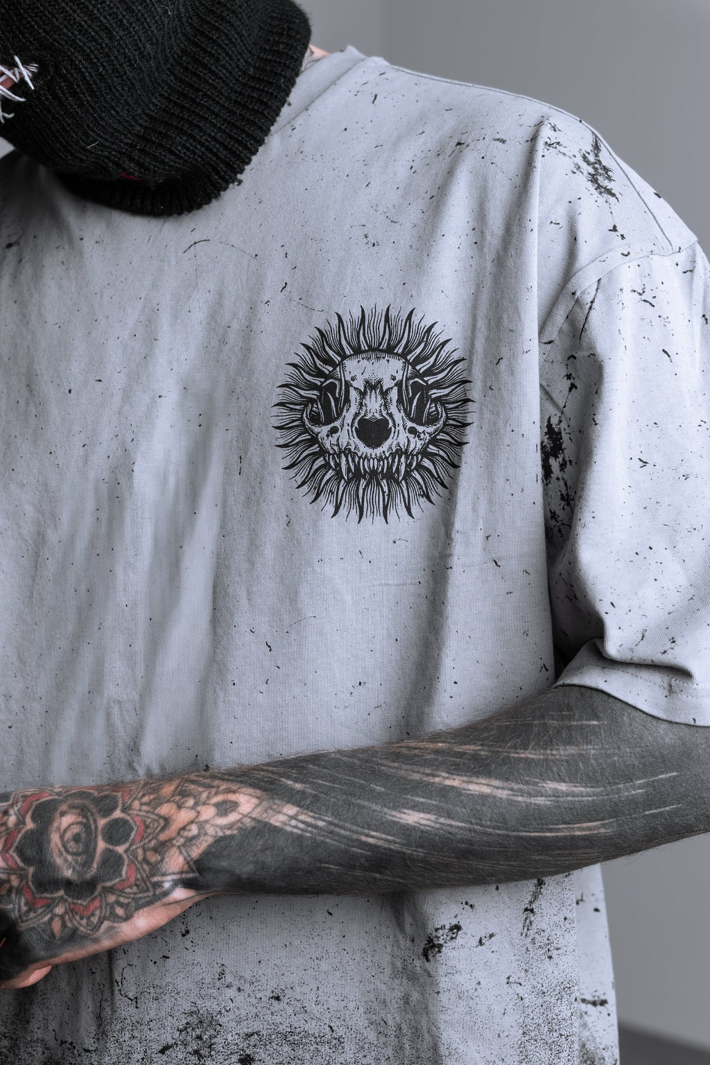 Saint of Nothing (Grey Gradient) - Oversized T-Shirt (200GSM)