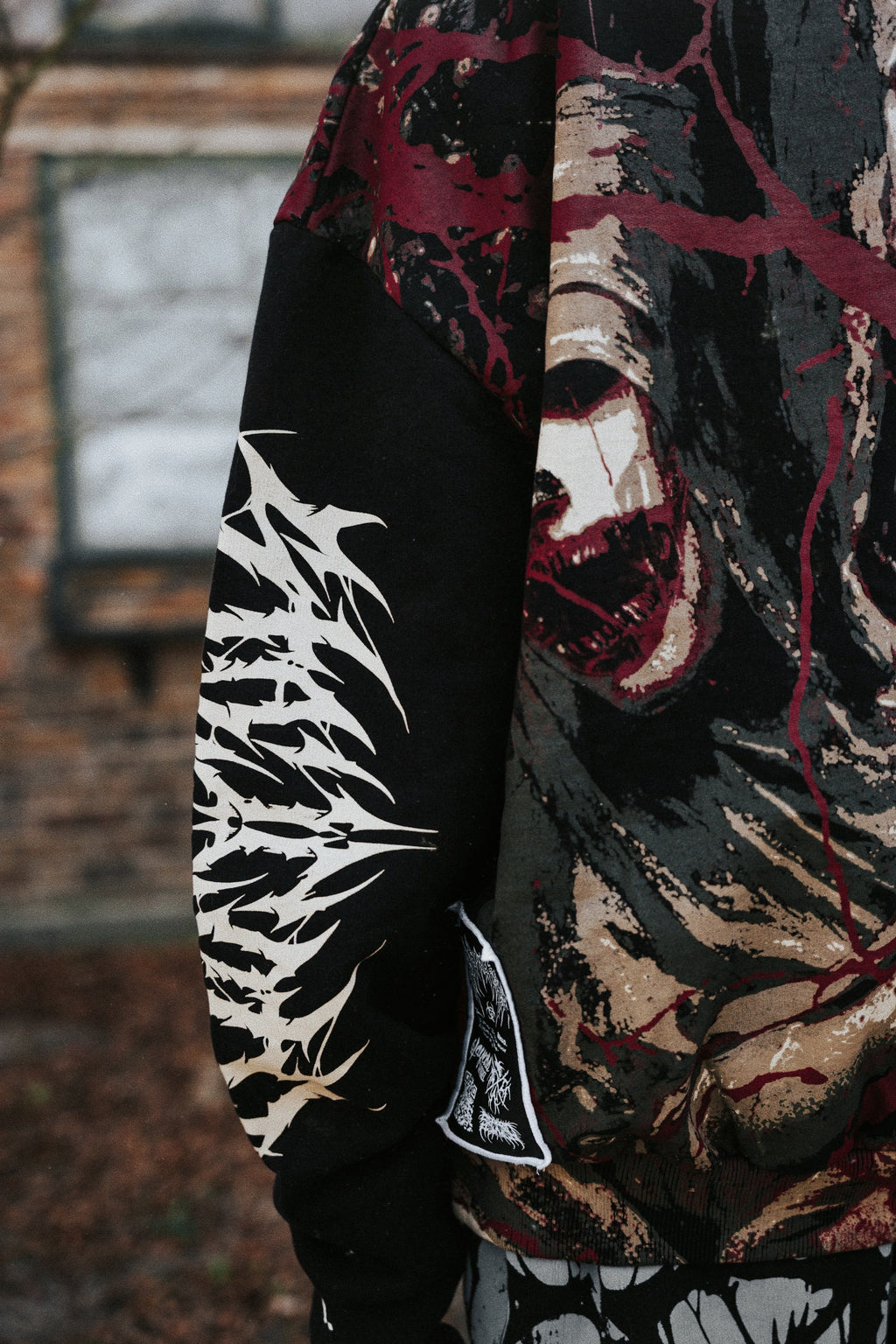 Tears of God (Black) - Heavy Oversized Hoodie (400GSM)