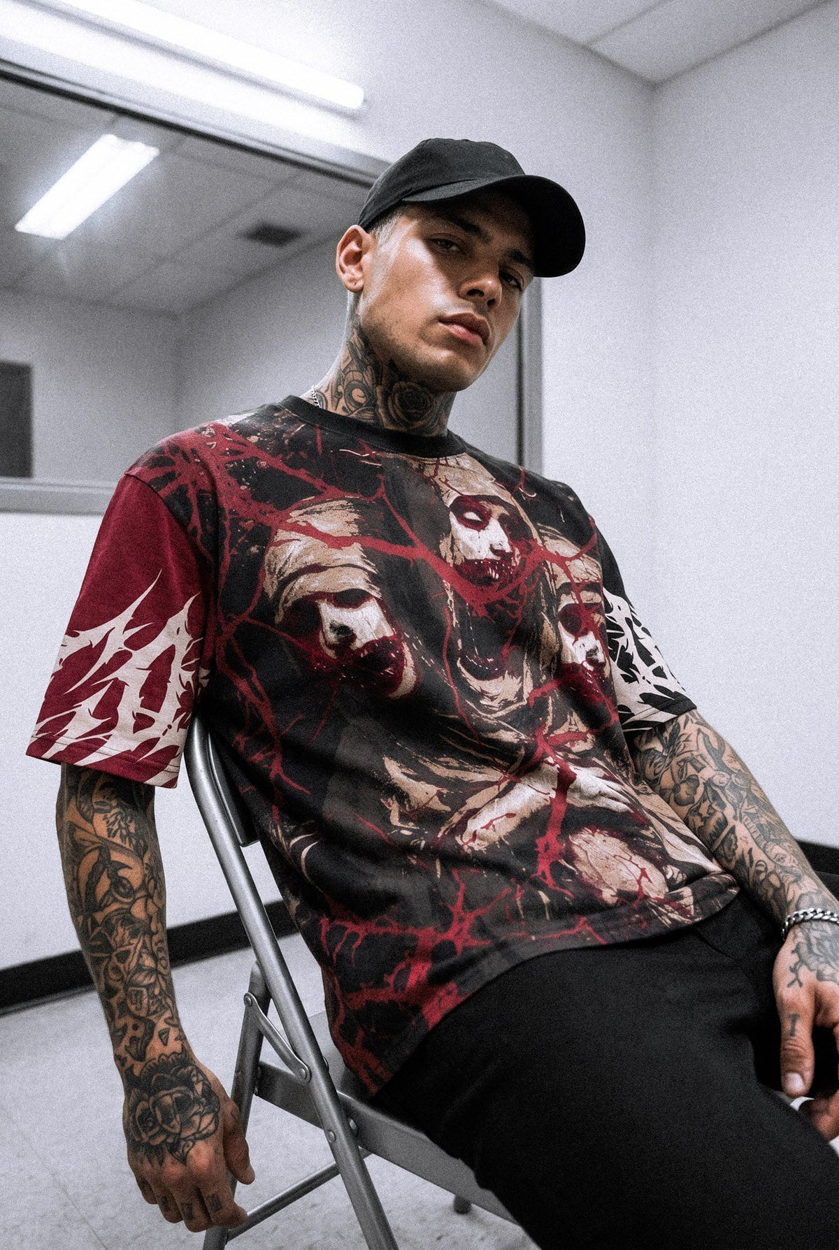 Tears of God (Black) - Oversized T-Shirt (200GSM)
