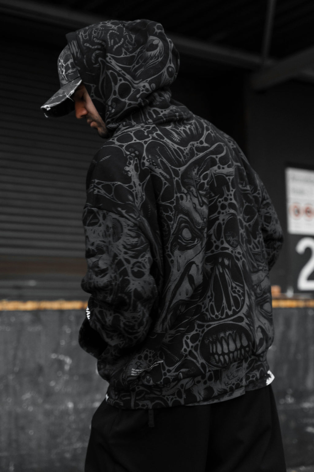 The Hollow Blaze (Allover) - Oversized Hoodie (350GSM)