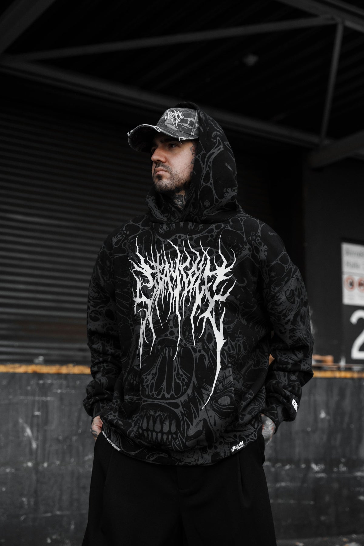 The Hollow Blaze (Allover) - Oversized Hoodie (350GSM)