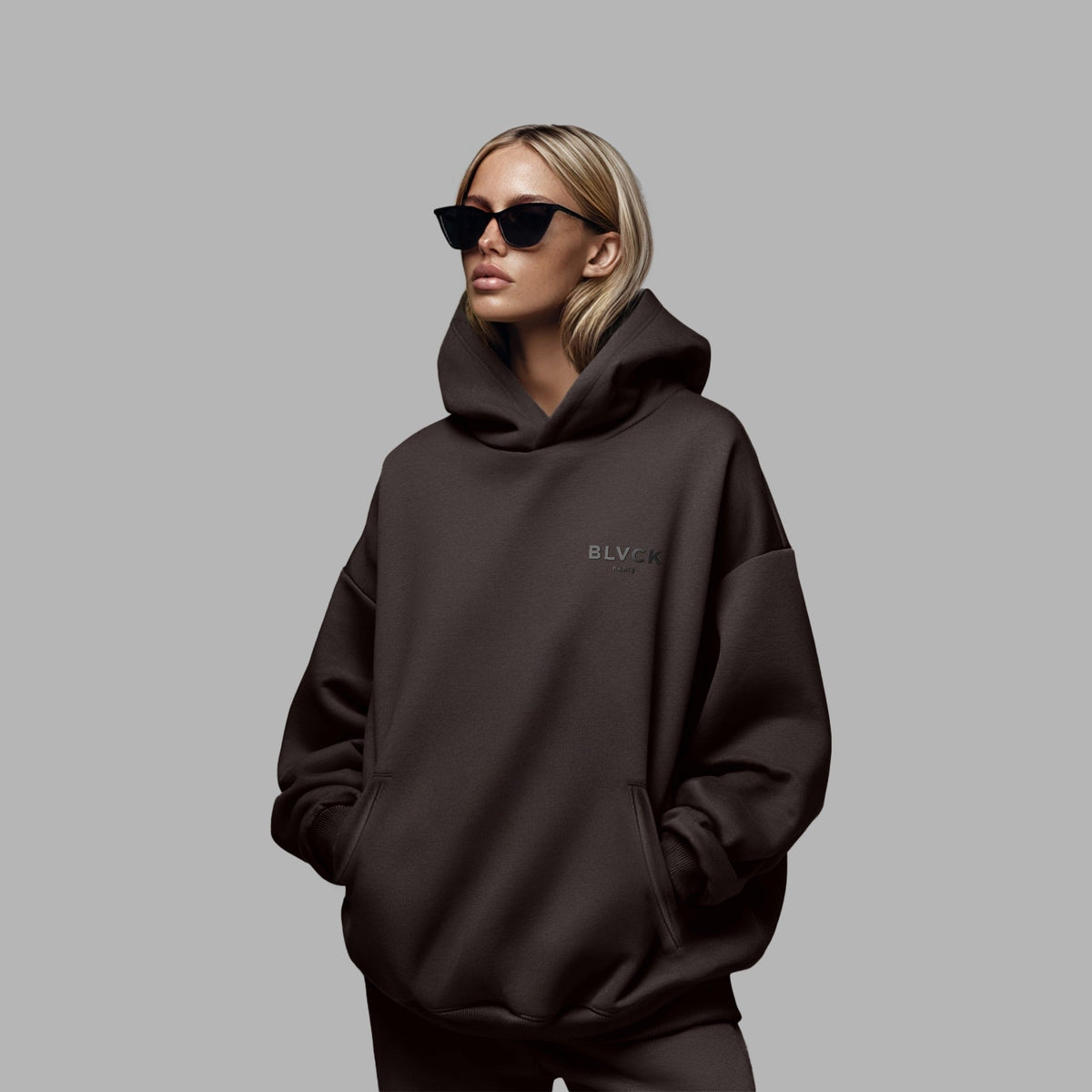 Blvck Hoodie 'Dark Chocolate'